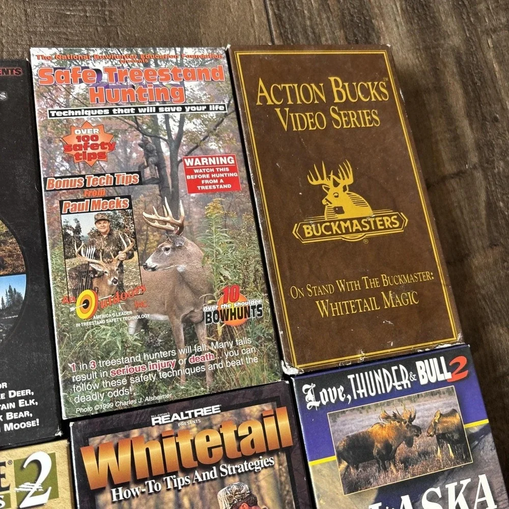 Vtg Lot Of 14 VHS Whitetail Deer Elk Alaska Hunting Monster Bucks Buckmasters